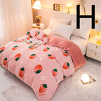 Thick Coral Fleece Double Plush Duvet Cover Pi-Mart