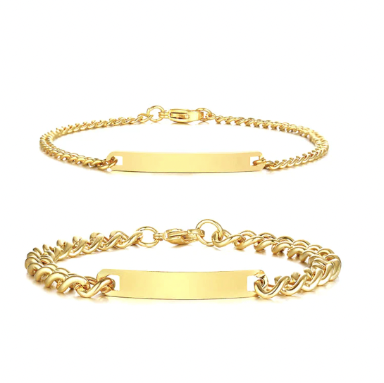 Engraved Bracelet Set Pi-Mart