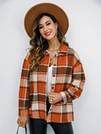 Pumpkin Spice Button-Down Jacket