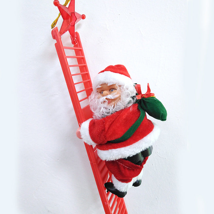 Santa Claus Climbing Ladder Electric Santa Claus Climbing Ladder Pi-Mart