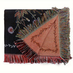 1PC Moon Phase Woven Double Sided Multipurpose Blanket Bohemian Hippie Room Decoration Abstract Geometry Blanket Tassel Woven Blanket Sofa Blanket Outdoor Hiking Backpacking Beach Travel Decorative Blanket Woven Picnic Throw Lootquake LLC