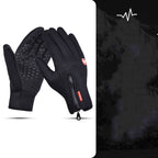 Fall And Winter Men's And Women's Plus Velvet Touch Screen Warm Riding Windproof Gloves Pi-Mart