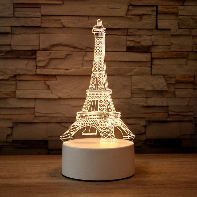 3D Table Night Lamp - SJB-DIAMOND ELITES
