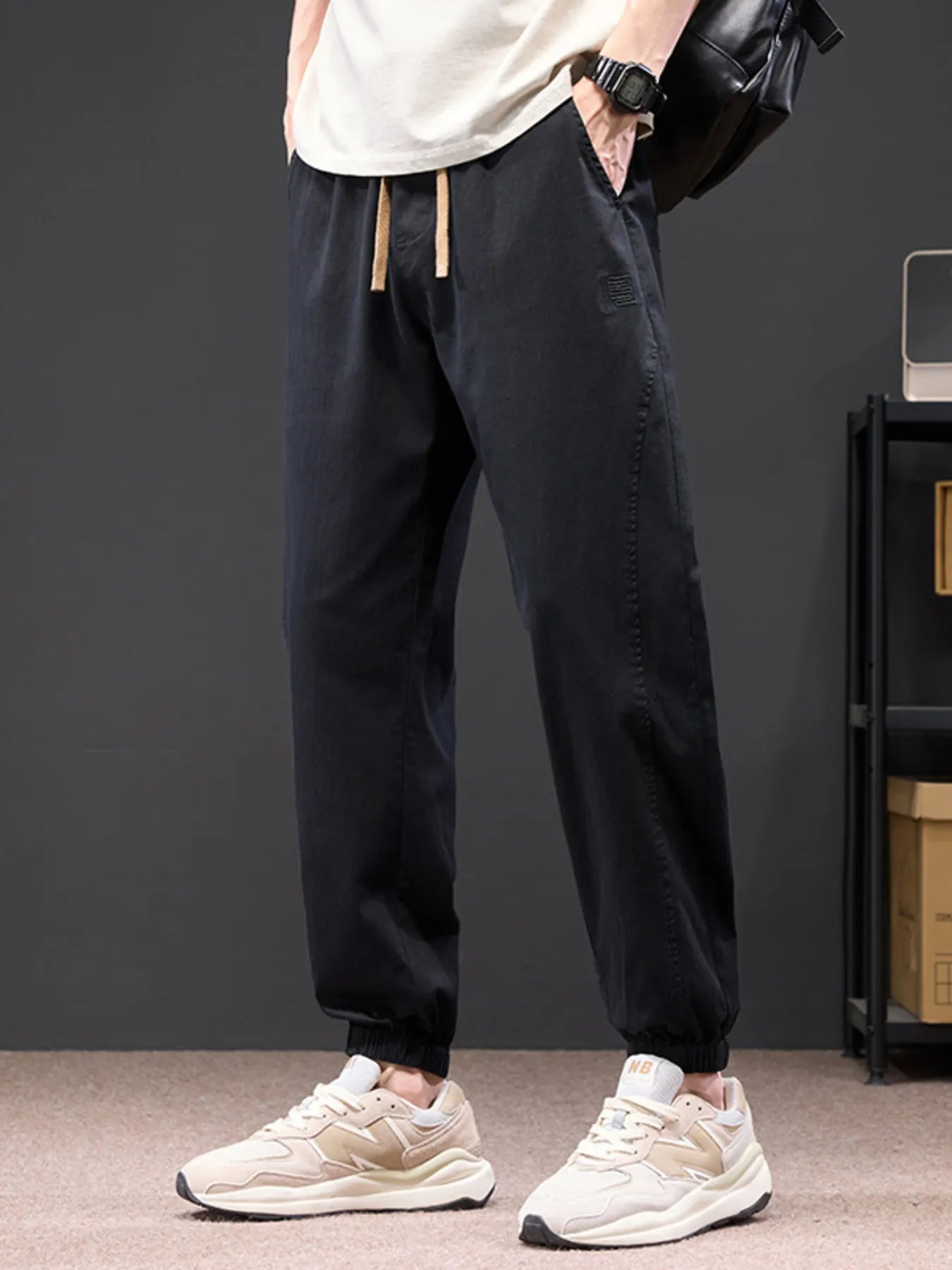 Men's Plus Size Casual Drawstring Joggers