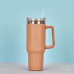 40oz Straw Coffee Insulation Cup With Handle Portable Car Stainless Steel Water Bottle LargeCapacity Travel BPA Free Thermal Mug Pi-Mart