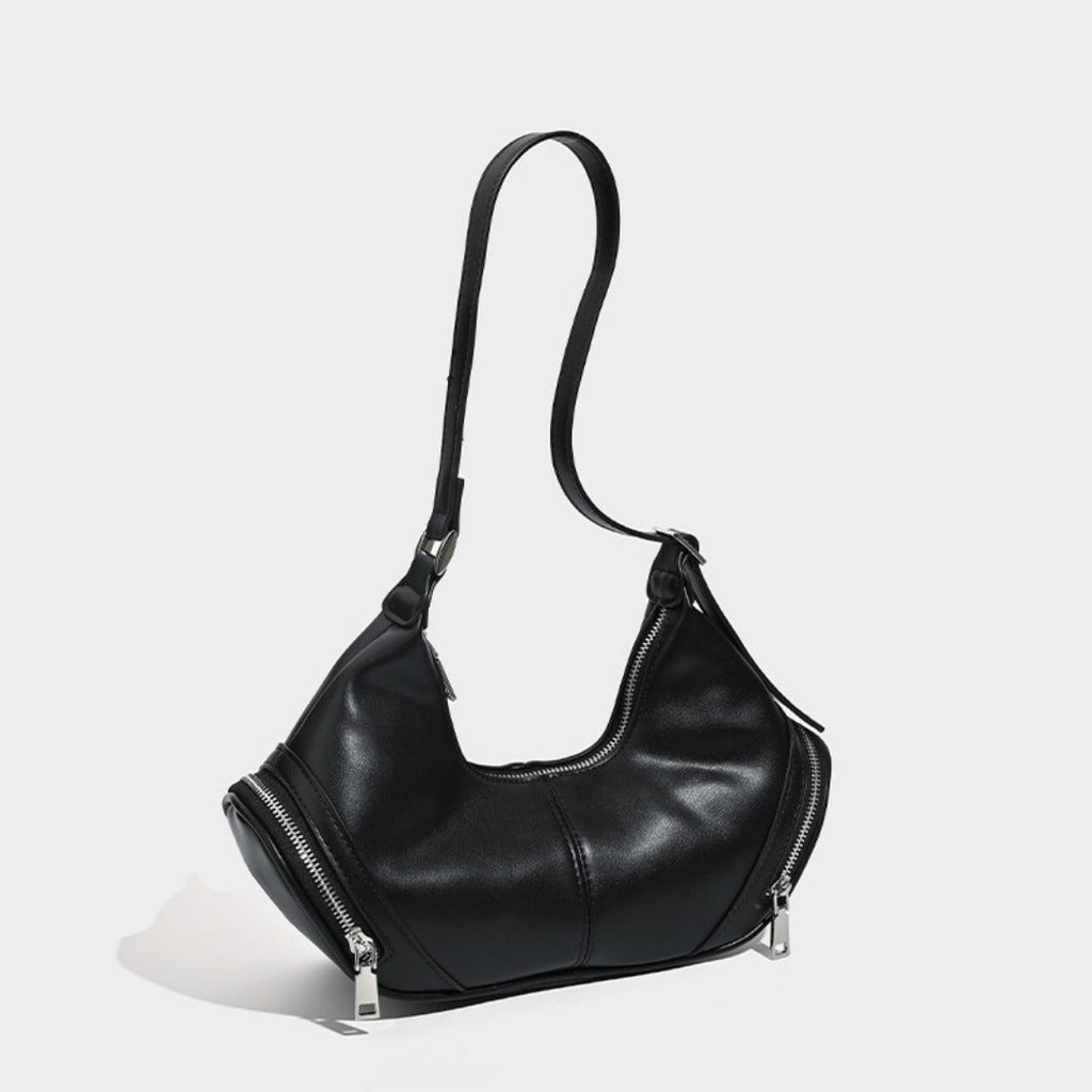 Stylish vintage zip pocket locomotive bag, shoulder bag, hobo bag casual, underarm bag - SJB-DIAMOND ELITES