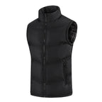 Fashion Stand-up Collar Sleeveless Waistcoat Warm Vest Men's Jacket Trend