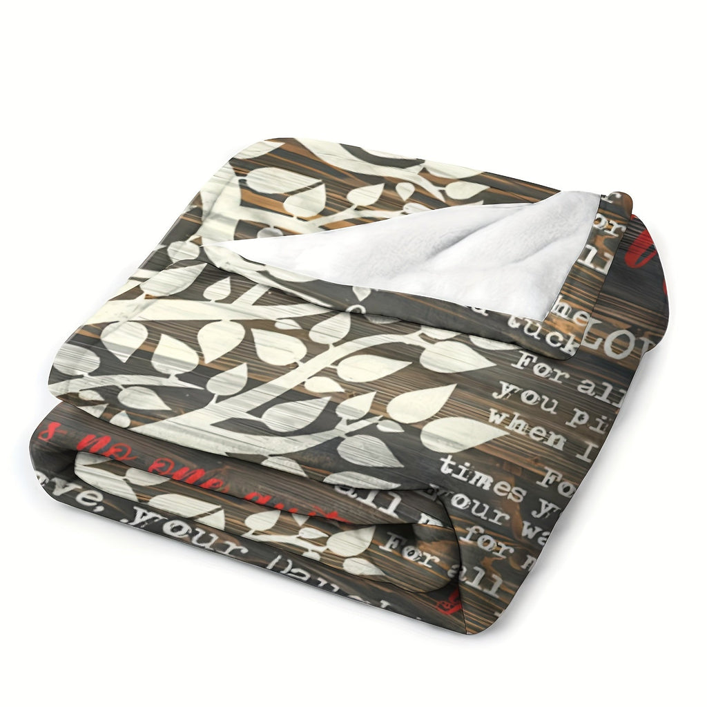 1pc Cozy Flannel Blanket - To My Wonderful Mom, Mother's Day Gift, Your Daughter All-Season Softness For Car, Sofa, Couch, Office, Camping, Bed, Travel, And Living Room, Gifts For Friends, Sisters, Family, Birthday Day Gradua