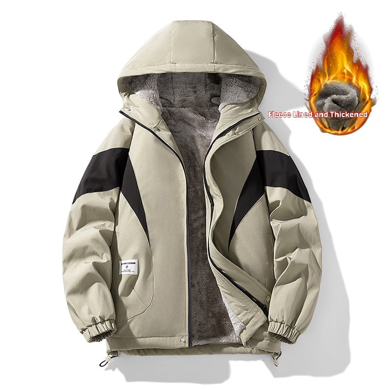 Autumn And Winter Fleece-lined Jacket Pi-Mart