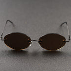 Frameless Oval Style Anti Fatigue Sunglasses Pi-Mart