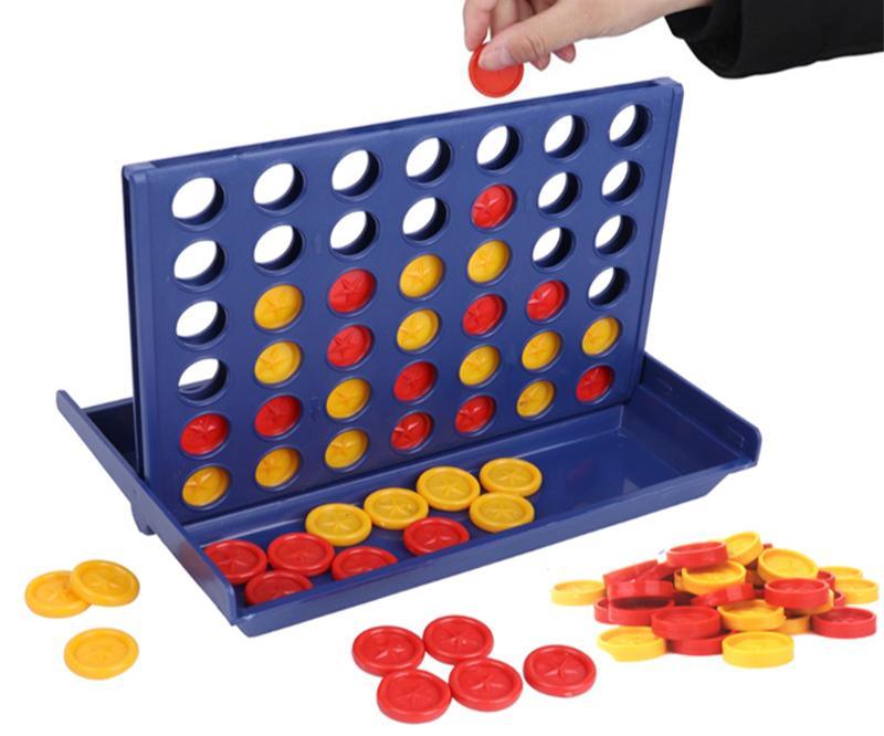 1 Set Connect 4 In A Line Board Game Foldable Children's Educational Toys for Kid Sports Entertainment Gifts For Kids Birthday - SJB-DIAMOND ELITES