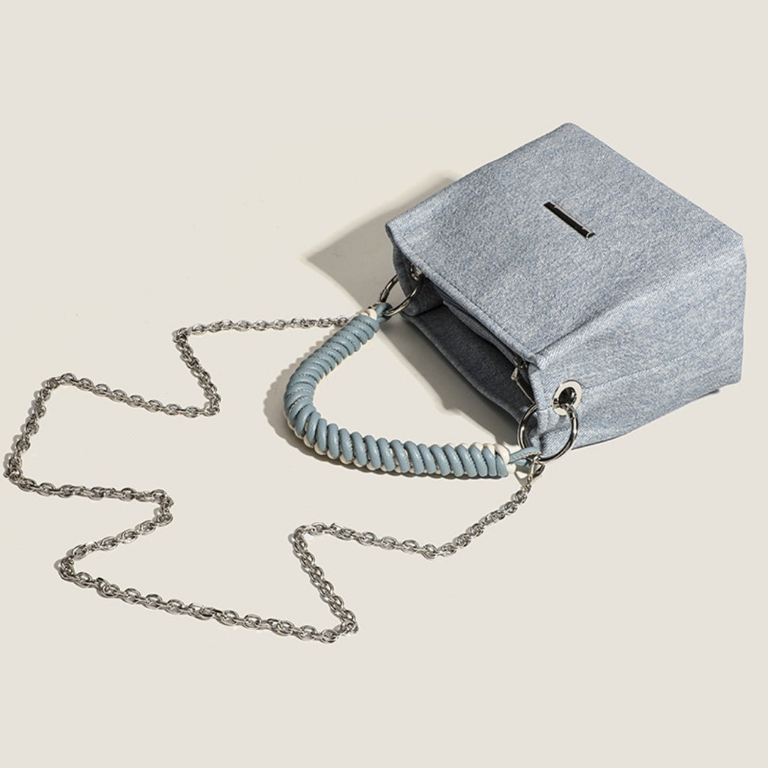 Design super soft bucket bag, work top handle bag, chain handbag, simple shoulder crossbody bag - SJB-DIAMOND ELITES