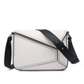 Small Women's Crossbody Bag with Square Purse and Geometrical Patchwork flapover crossbody purse - SJB-DIAMOND ELITES