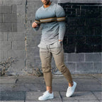 Men's 3D Digital Printing Loose Casual Long Sleeves Trousers Suit Lootquake LLC
