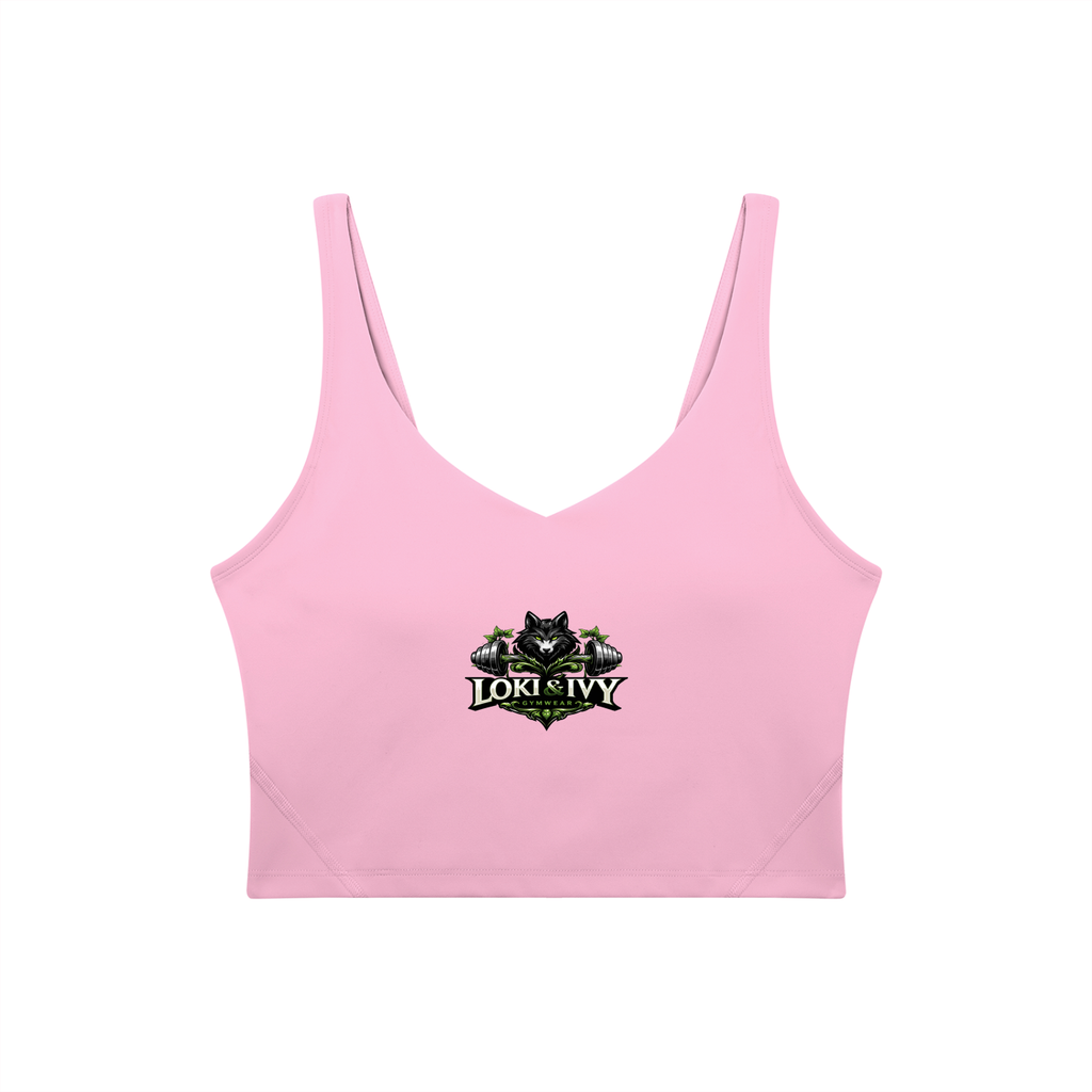 Loki & Ivy Women's V-Neck Yoga Sports Bra