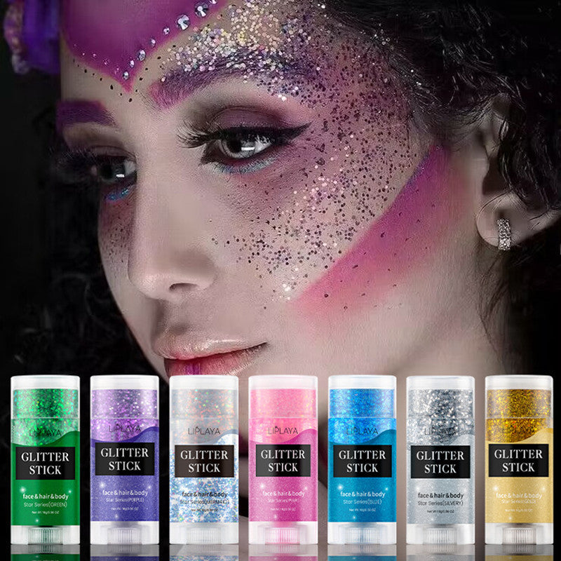 Sequins Stick Three-color Magic Eye Shadow Convenient Pi-Mart