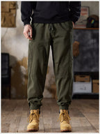 Men's Full Size Casual Drawstring Cargo Joggers Plus Size