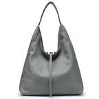 Hobo Bag for Women Solid Simple Chic Large Capacity Genuine Leather H071807 - SJB-DIAMOND ELITES
