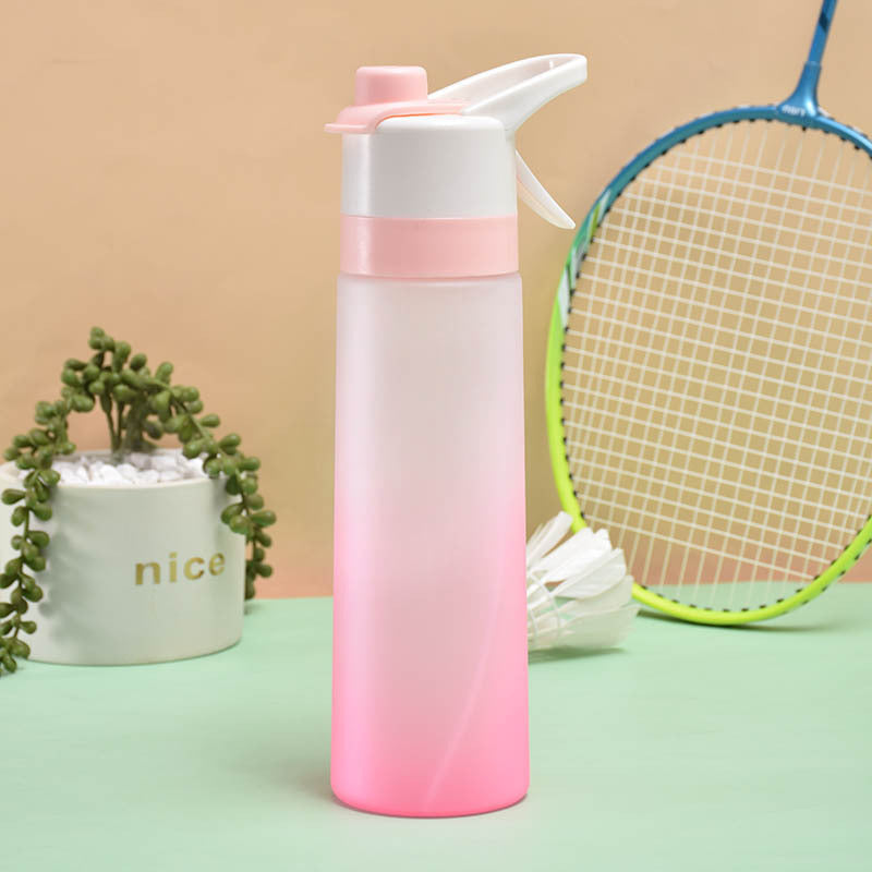 Spray Water Bottle For Girls Outdoor Sport Fitness Water Cup Large Capacity Spray Bottle Drinkware Travel Bottles Kitchen Gadgets Pi-Mart
