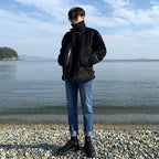 Lamb Cashmere Jacket Men's Winter Thickened Locomotive Suit Pi-Mart