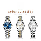 Women's Two Tone Stainless Steel Quartz Watch With Date