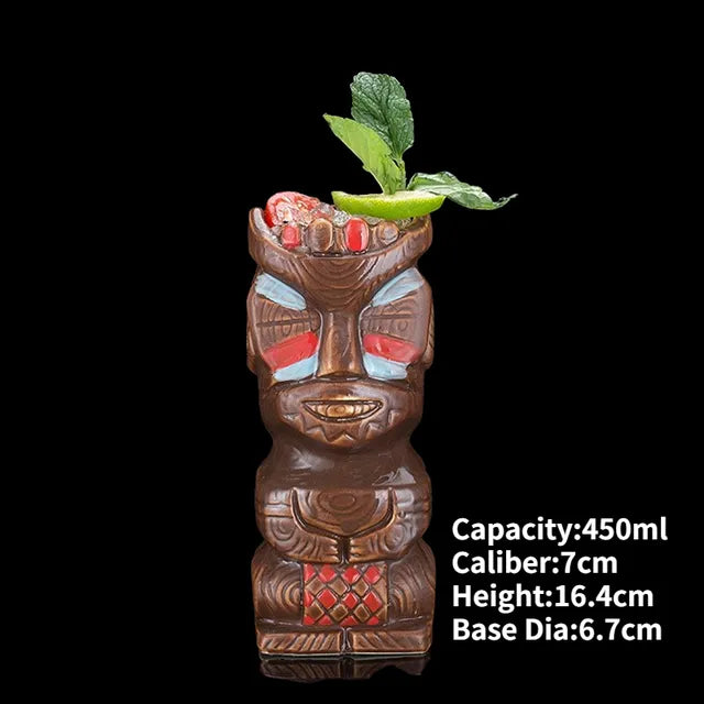 Hawaii Ceramic Tiki Mugs Pi-Mart