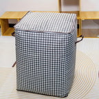 2pcs/5pcs Extra Large Capacity Stylish Houndstooth Storage Boxes - Durable, Space-Saving Closet Organizers with Handles for Easy Clothes, Blanket Storage and Organization at Home and Office Lootquake LLC