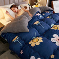Autumn Blanket Quilt Winter Quilt Coral Wool Pi-Mart