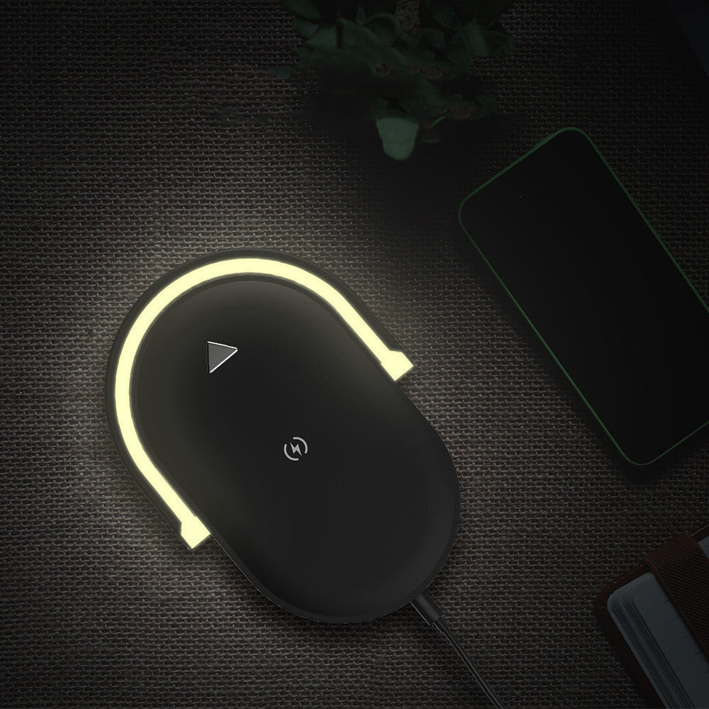 3 In 1 Foldable Wireless Charger Night Light Wireless Charging Station Stonego LED Reading Table Lamp 15W Fast Charging Light Pi-Mart