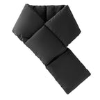 Warm Cross-design Pocket Scarf For Women Winter Outdoor Sports Skiing Cold-proof Down Cotton Plus Velvet Short Scarf Pi-Mart