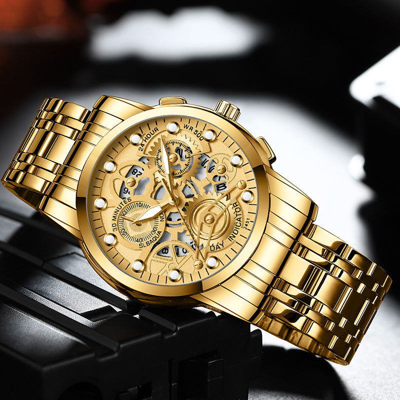Men's Hollow Non-mechanical Business Watch Pi-Mart