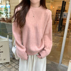 Korean Style Soft Glutinous Loose Candy Color Sweater Pi-Mart