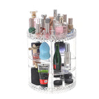 Diamond Pattern Cosmetic Storage Box 360 Rotating Storage Box Pi-Mart