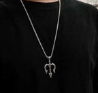 Sea King Trident Cross Border Necklace Pendant