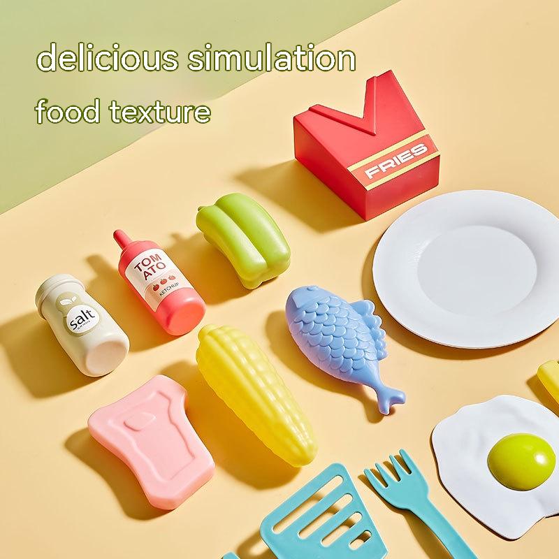 Children's Barbecue Table Toy Play House Color Changing Food Simulation Cooking Pi-Mart