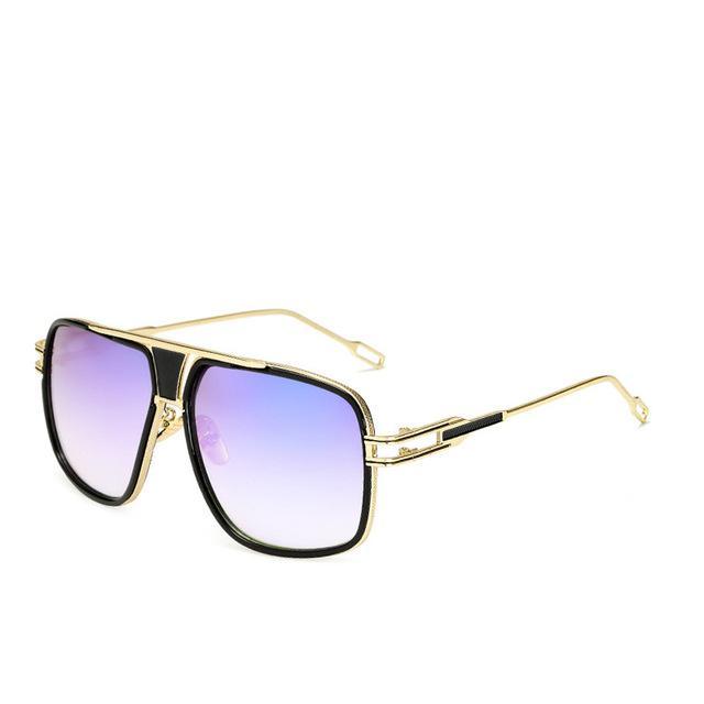 NEW Elegant Luxury Trend Driving Sunglasses  Gold Big Frame  Oversized Square For Man and  Women Sunglasses - SJB-DIAMOND ELITES