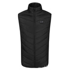 Fashionable Men's Stand Collar Heated Cotton Vest 11zones