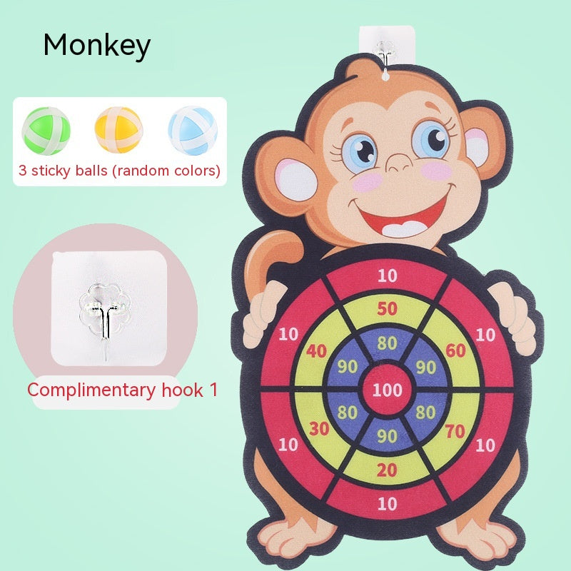 Children's Toy Sticky Ball Dart Plate Throwing Pi-Mart