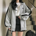 Student Sports Long Sleeved Jacket Grey Pi-Mart