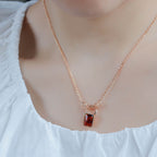 Amber Leaf Carving S925 Sterling Silver Gold-plated Pendant Female Pi-Mart