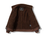 Men American Retro Lapel Plus Velvet Flight Suit Pi-Mart