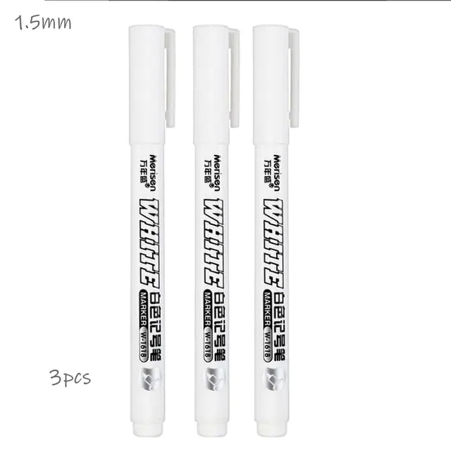 White Marker Gel Pen Pi-Mart