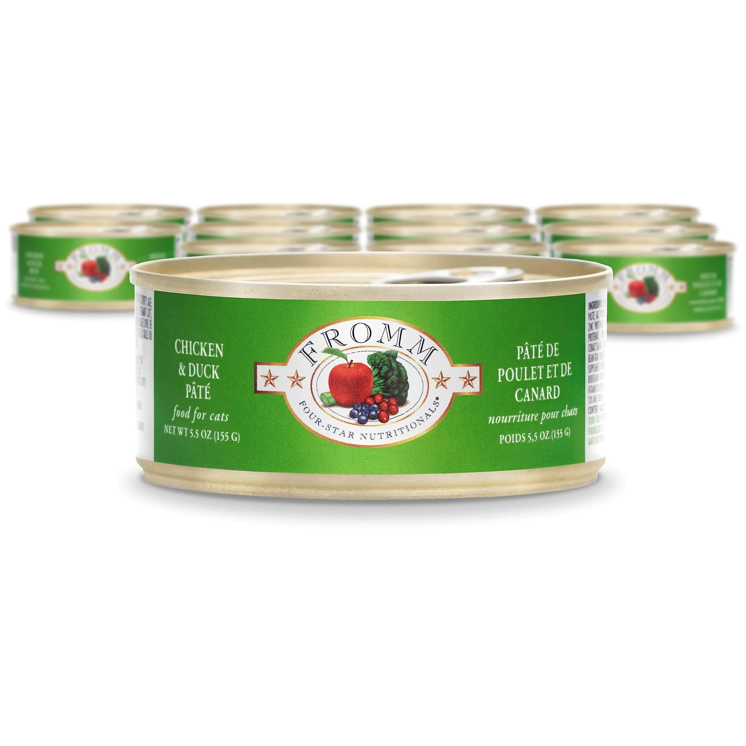 Fromm Four-Star Nutritionals Chicken & Duck Pate Cat Food - Premium Wet Cat Food - Chicken Recipe - Case of (12) 5.5 oz Cans Lootquake LLC
