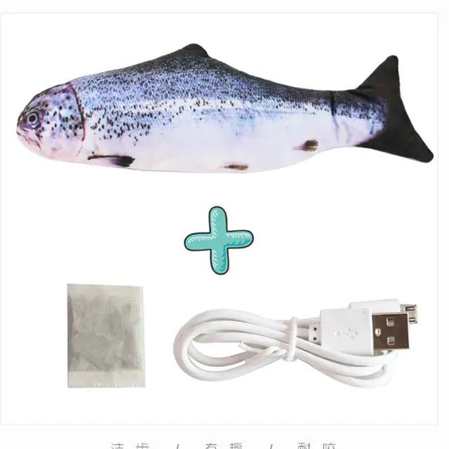 Cats USB Charger Interactive Toy Fish Pi-Mart