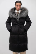 Charlotte Genuine Silver Fox Down Parka - SJB-DIAMOND ELITES