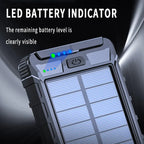 Solar Fast Charging Power Bank Portable 20000mAh Charger Waterproof Pi-Mart