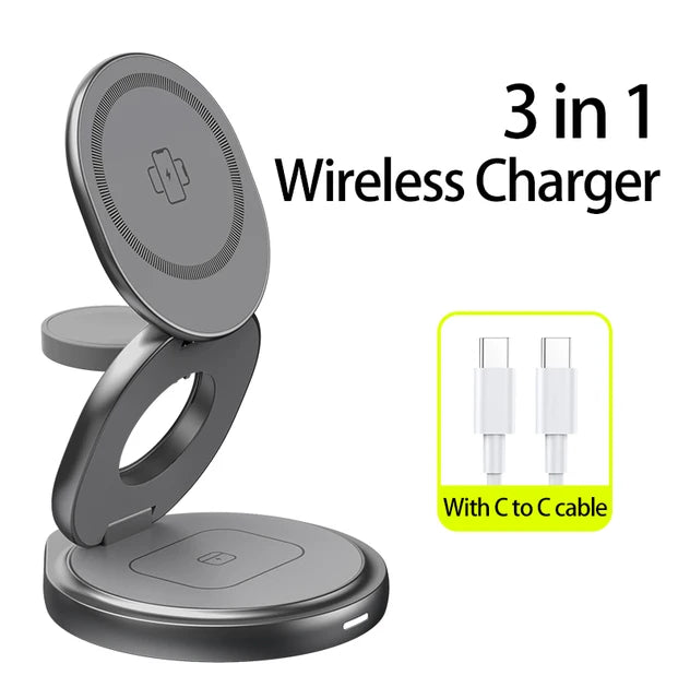 3 In 1 Metal Wireless Charger Pi-Mart