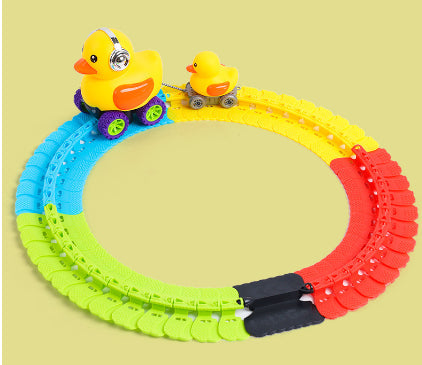 Children's Roller Coaster Dinosaur Track Electric Plastic Toy Pi-Mart