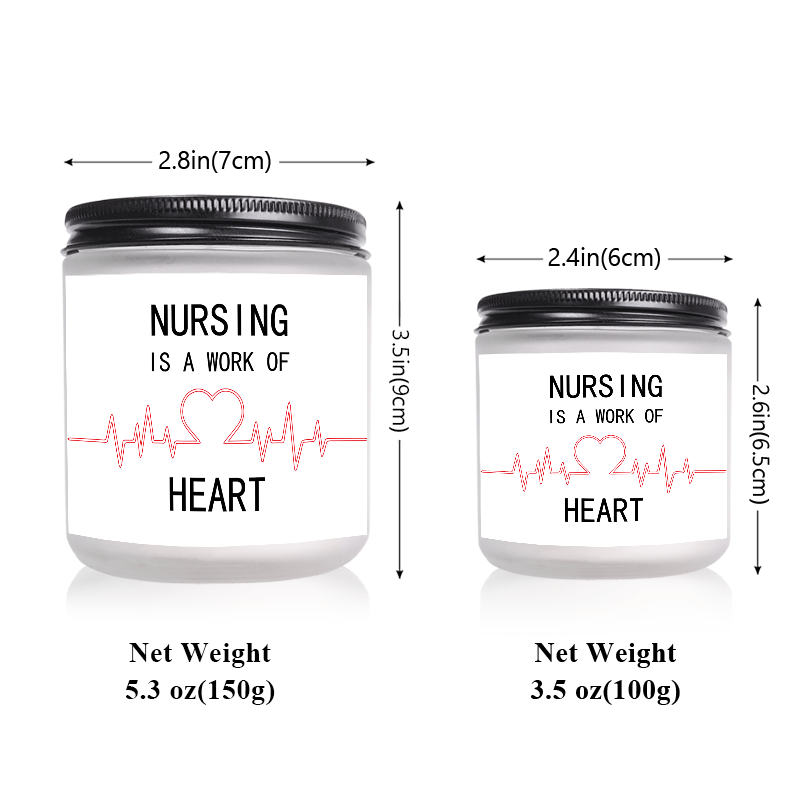 Lavender Scented Candle 5.3oz - Perfect Appreciation Gift for Nurses, Nursing Students, and Paramedics on Nurses' Day, Birthday, Graduation, or Thanksgiving - Unique and Meaningful Present, Women Men, Labor And Delivery, Nurs Lootquake LLC
