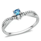 DA120 - High polished (no plating) Stainless Steel Ring with AAA Grade